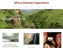 Tablet Screenshot of africashamanexperience.com